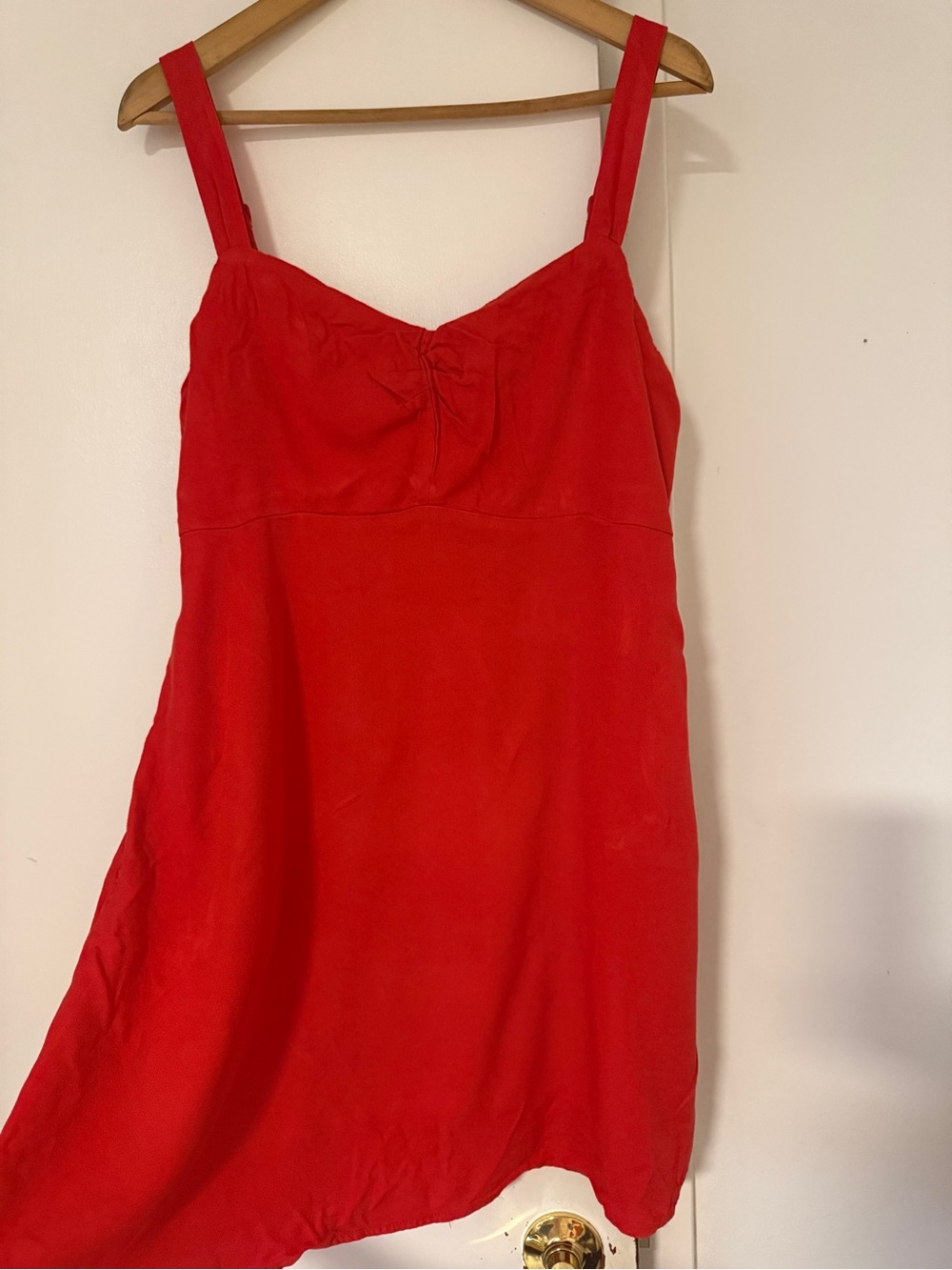 Old Navy Red Mini Slip Dress with Straps